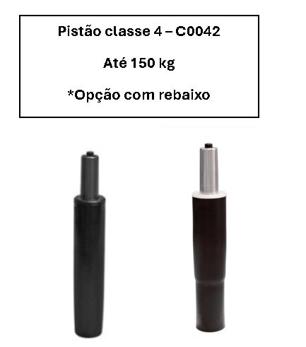 Pistão Classe 4- com e sem rebaixo